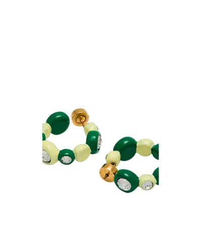 Marni Metal Hoop Earrings In Multi