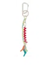 Marni Metal-symbol Twisted-cord Keyring In Multi