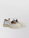 Marni Metallic Platform Ballerina Shoes In Metallic