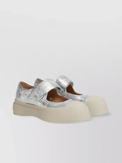 Marni Metallic Platform Ballerina Shoes