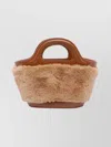 Marni Micro Cross-body Bag Faux Fur Panel