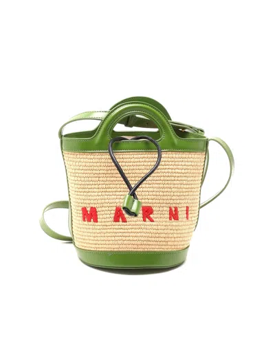 Marni Micro Tropicalia Bag In Green