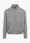 Marni Check-pattern Virgin Wool Jacket In Gray