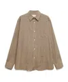 Marni Beige Micro-check Shirt In Multi
