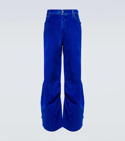 Marni Mid-rise Barrel-leg Jeans In Bluette