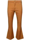 Marni Tailored Flared Trousers In Luxurious Orange Blend In Orange