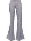 Marni Mid-rise Flared Wool Pants In Grey