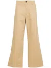Marni Mid-rise Wide-leg Trousers In Neutrals