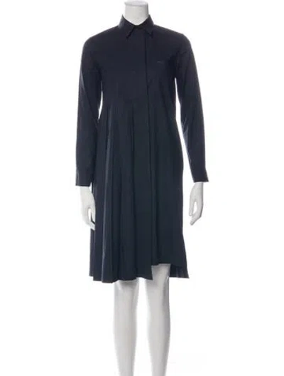 Pre-owned Marni Midi Length Dress In Blue