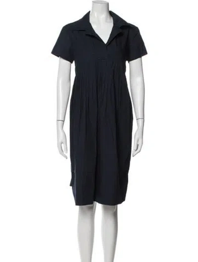 Pre-owned Marni Midi Length Dress In Blue