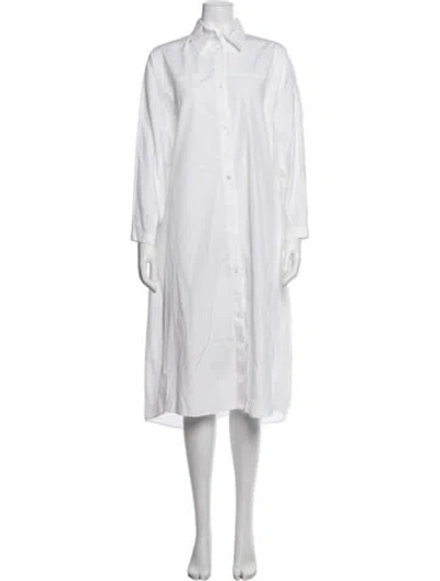 Pre-owned Marni Midi Length Dress In White