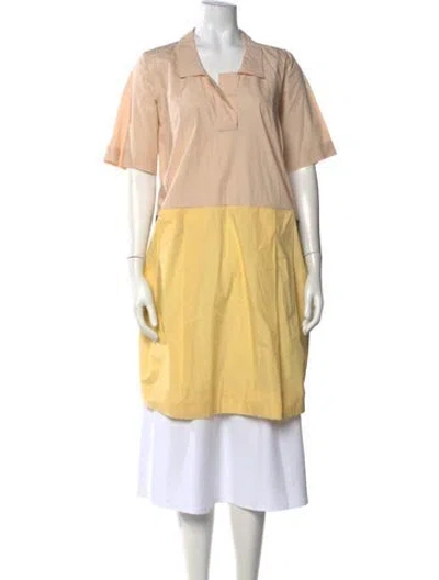 Pre-owned Marni Midi Length Dress In Yellow