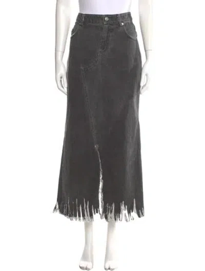 Pre-owned Marni Midi Length Skirt In Gray