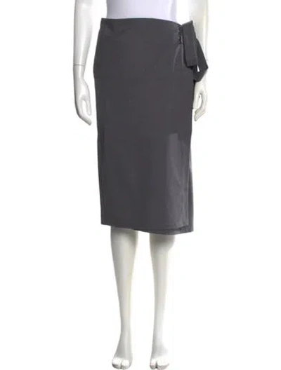 Pre-owned Marni Midi Length Skirt In Grey