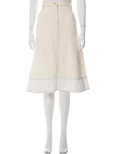 Pre-owned Marni Midi Length Skirt In Neutrals