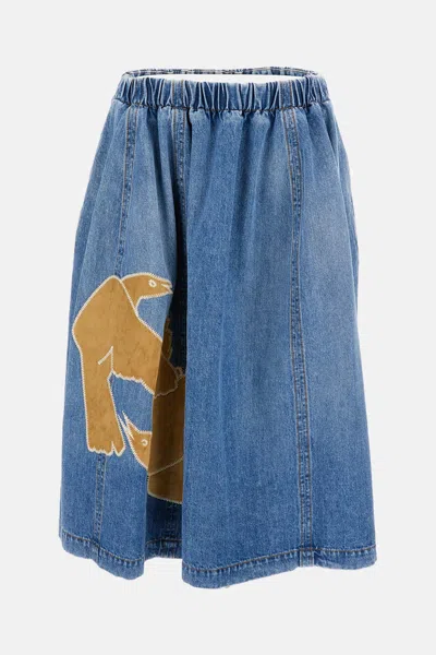Marni Midi Skirt In Blue