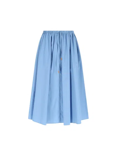 Marni Midi Skirt In Blue