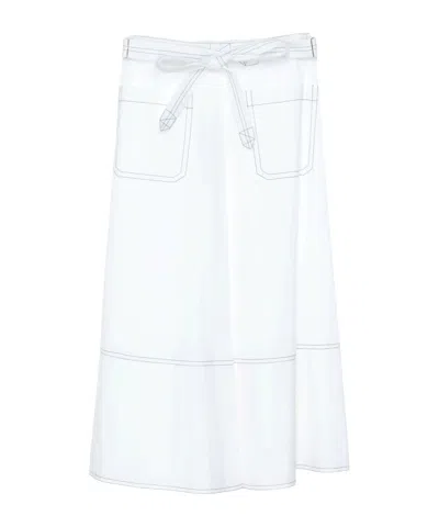 Marni Midi Skirts In White