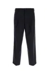 Marni Midnight Blue Wool Pant In Dark Blue
