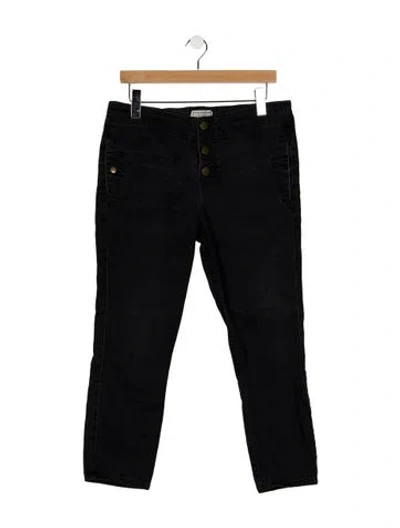 Pre-owned Marni Mid-rise Straight Leg Jeans In Black