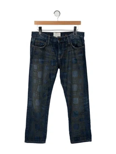 Pre-owned Marni Mid-rise Straight Leg Jeans In Blue