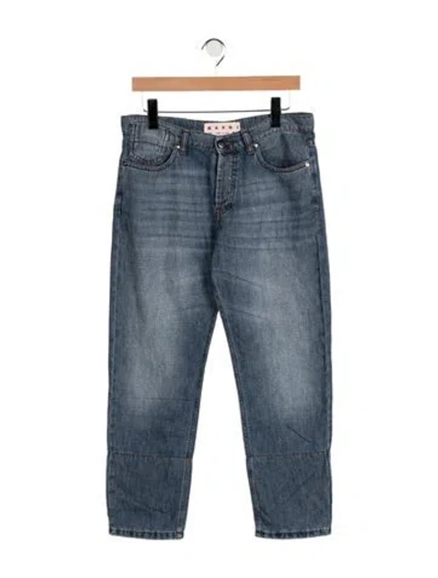 Pre-owned Marni Mid-rise Straight Leg Jeans In Blue