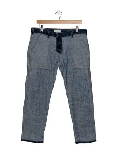 Pre-owned Marni Mid-rise Straight Leg Jeans In Blue