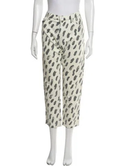 Pre-owned Marni Mid-rise Straight Leg Jeans In Neutrals