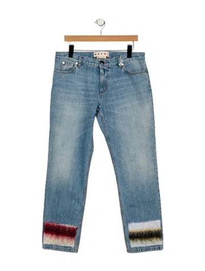 Pre-owned Marni Mid-rise Straight Leg Jeans W/ Tags In Blue