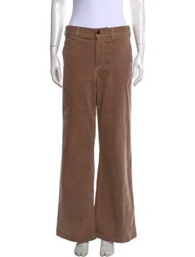 Pre-owned Marni Mid-rise Wide Leg Jeans In Neutrals