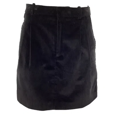 Marni Mini A-line Skirt In Black Corduroy