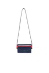 Marni Logo-print Shoulder Bag In Blue
