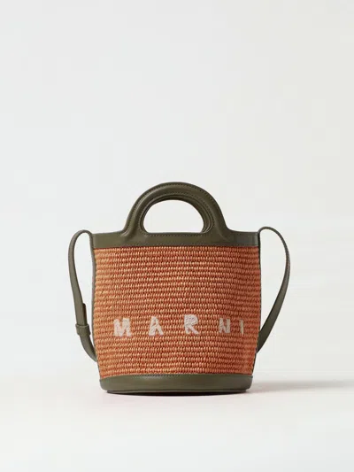 Marni Mini Bag  Woman Color Brown In Metallic