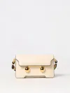 Marni Cream Leather Trunkaroo Mini Shoulder Bag In White