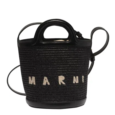 Marni Mini Bucket Bag  In Black