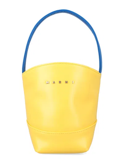 Marni Mini Chic Bag For Girls In Yellow