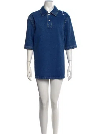 Pre-owned Marni Mini Dress In Blue