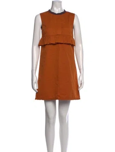 Pre-owned Marni Mini Dress In Orange