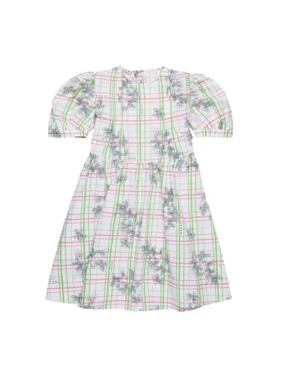 Marni Mini Girls' Cotton Dress In Gray