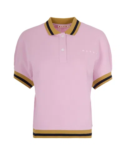 Marni Mini Knit T-shirt For Women - Spring/summer 2026 In Pink