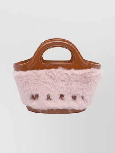 Marni Mini Leather Cross-body Bag And Handles