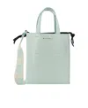Marni Museo Mini Bag In Light Blue Leather In Green