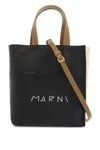 Marni Mini Museo Soft Tote Bag In Black