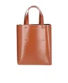 Marni Mini Museo Tote Bag In Brown