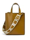 Marni Mini Museo Tote Bag In Neutrals
