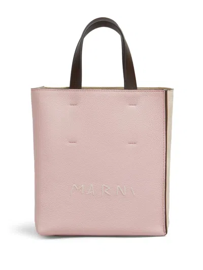 Marni Mini Museo Tote Bag In Pink