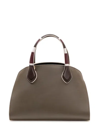 Marni Mini Over-the-top Handbag In Nero