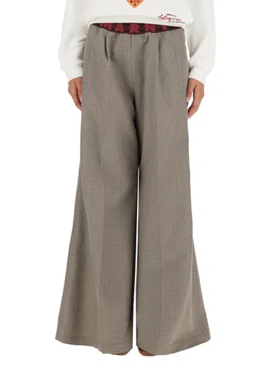 Marni Mini Paint Trousers For Women In Multi
