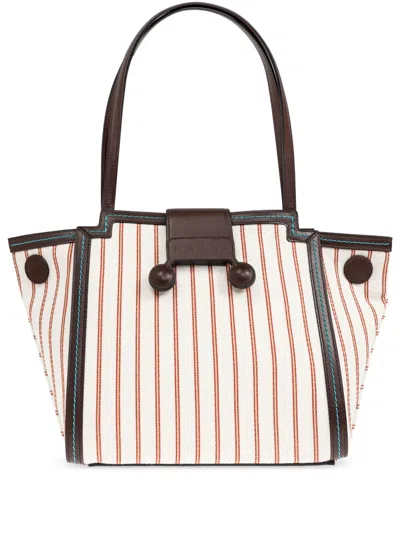 Marni Mini Rivera Tote Bag In White