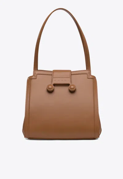 Marni Mini Riviera Leather Shoulder Bag